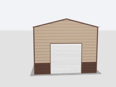 Keen's Buildings, 16x50x12 Metal Garage, KBG-1G165012-1D1W