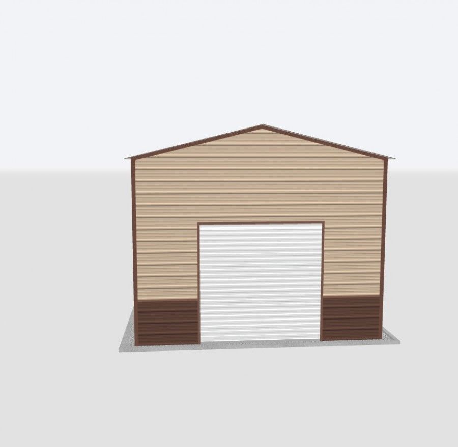 16X50X12 Metal Garage 16X50X12 Metal Garage Keen'S Buildings, 16X50X12 Metal Garage, Kbg-1G165012-1D1W