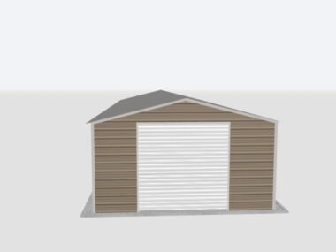 Keen's Buildings, 16x60x8 Metal Garage, KBG-1G166008-1D1W