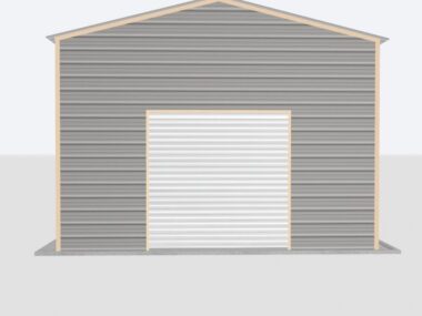 Keen's Buildings, 18x25x12 Metal Garage, KBG-1G182512-1D1W