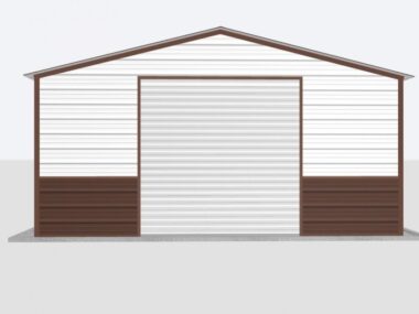 Keen's Buildings, 22x20x8 Metal Garage, KBG-1G222008-1D1W