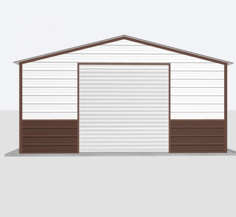 Keen'S Buildings, 22X20X8 Metal Garage, Kbg-1G222008-1D1W