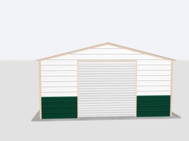 Keen's Buildings, 18x50x8 Metal Garage, KBG-1G185008-1D1W