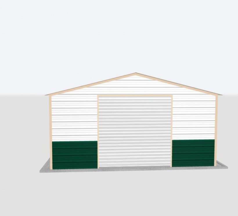 Keen'S Buildings, 18X45X8 Metal Garage, Kbg-1G184508-1D1W