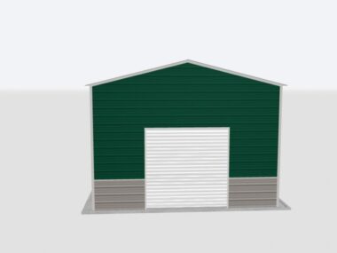 Keen's Buildings, 18x50x12 Metal Garage, KBG-1G185012-1D1W