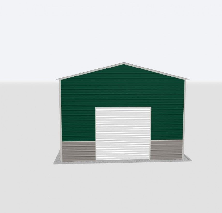 18X50X12 Metal Garage 18X50X12 Metal Garage Keen'S Buildings, 18X50X12 Metal Garage, Kbg-1G185012-1D1W