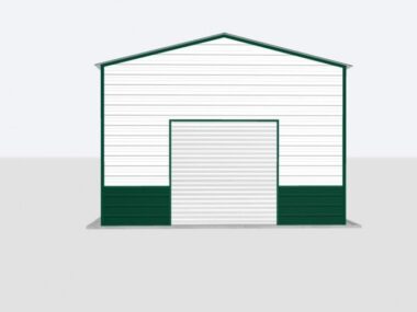 Keen's Buildings, 18x100x10 Metal Garage, KBG-1G1810010-1D1W