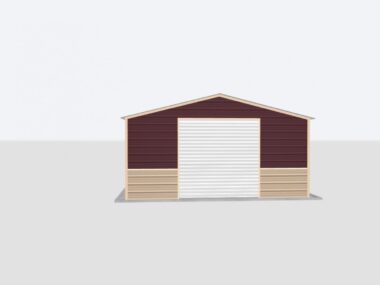 Keen's Buildings, 18x100x8 Metal Garage, KBG-1G1810008-1D1W
