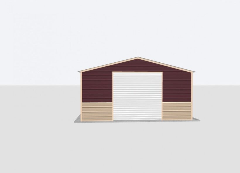 Keen'S Buildings, 18X65X8 Metal Garage, Kbg-1G186508-1D1W