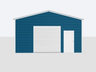 Keen's Buildings, 20x25x10 Metal Garage, KBG-1G202510-1D1W