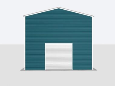 Keen's Buildings, 20x20x20 Metal Garage, KBG-1G202020-1D1W