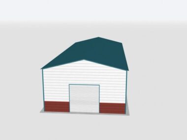 Keen's Buildings, 22x60x12 Metal Garage, KBG-1G226012-1D1W