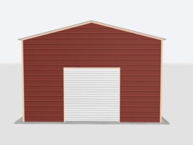 Keen's Buildings, 20x90x12 Metal Garage, KBG-1G209012-1D1W