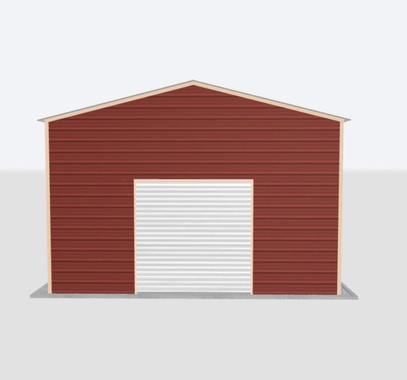 Keen'S Buildings, 20X100X12 Metal Garage, Kbg-1G2010012-1D1W