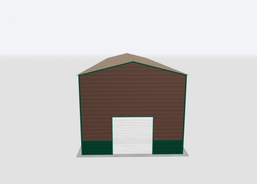 Keen'S Buildings, 20X100X16 Metal Garage, Kbg-1G2010016-1D1W