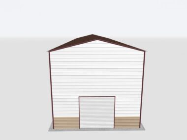 Keen's Buildings, 22x100x20 Metal Garage, KBG-1G2210020-1D1W