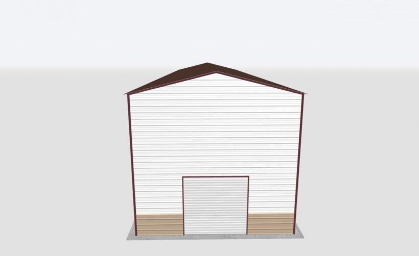 Keen'S Buildings, 20X60X20 Metal Garage, Kbg-1G206020-1D1W