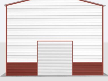Keen's Buildings, 22x20x16 Metal Garage, KBG-1G222016-1D1W
