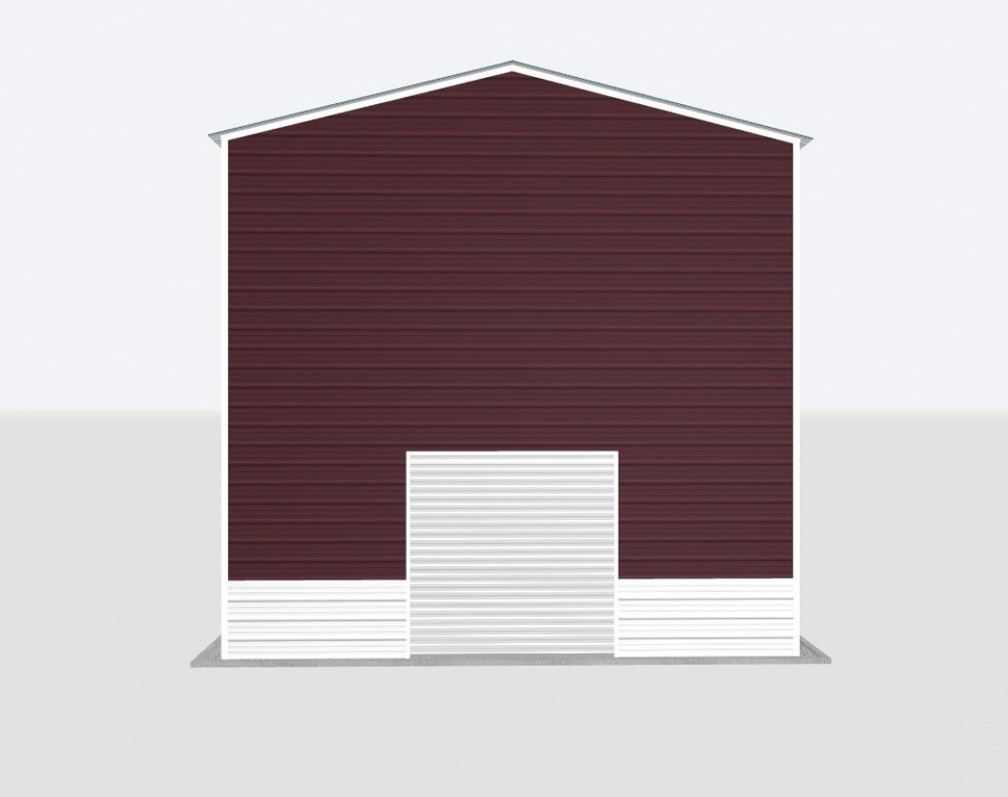 22X20X20 Metal Garage 22X20X20 Metal Garage Keen'S Buildings, 22X20X20 Metal Garage, Kbg-1G222020-1D1W