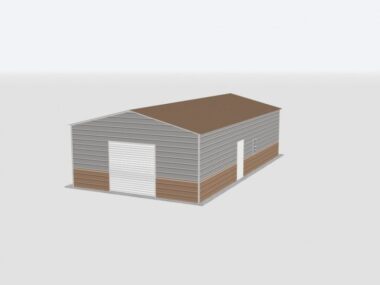 Keen's Buildings, 22x40x10 Metal Garage, KBG-1G224010-1D1W