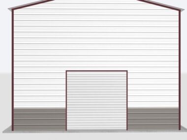 Keen's Buildings, 22x20x18 Metal Garage, KBG-1G222018-1D1W