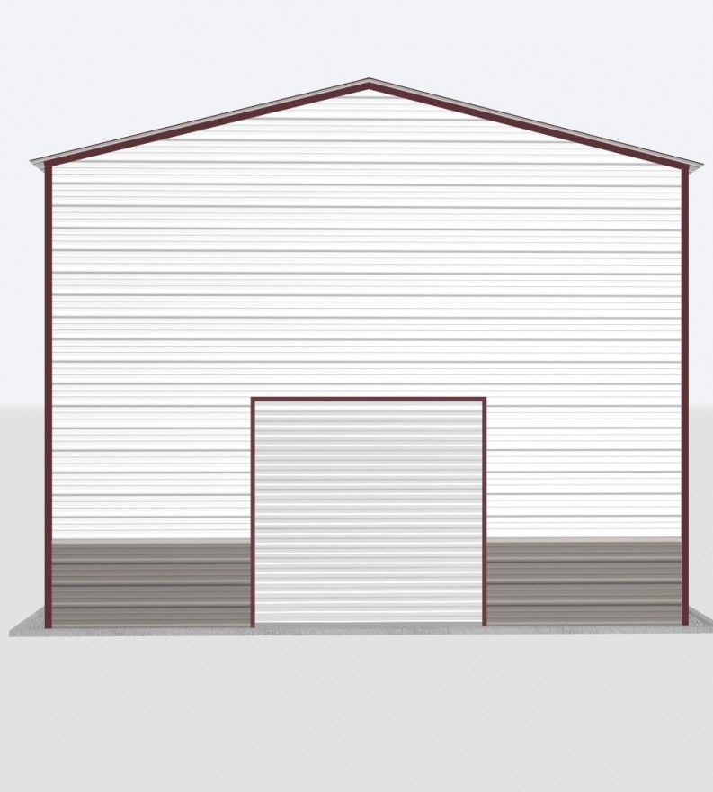 22X20X18 Metal Garage 22X20X18 Metal Garage Keen'S Buildings, 22X20X18 Metal Garage, Kbg-1G222018-1D1W