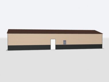 Keen's Buildings, 22x60x8 Metal Garage, KBG-1G226008-1D1W