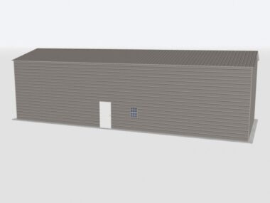 Keen's Buildings, 22x60x18 Metal Garage, KBG-1G226018-1D1W