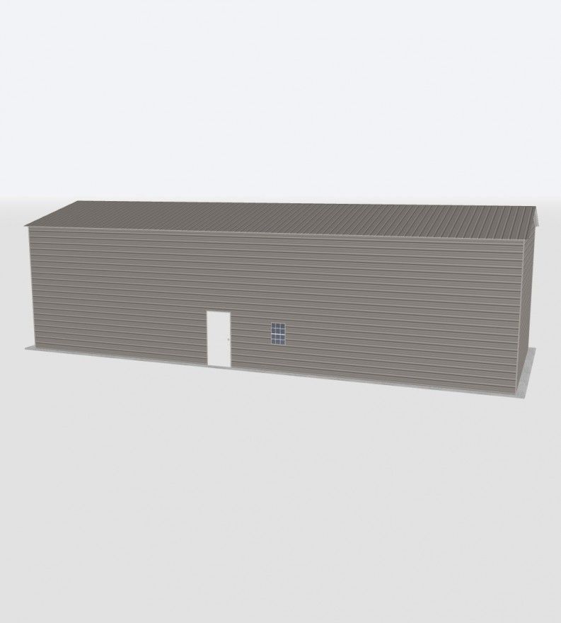 22X60X18 Metal Garage 22X60X18 Metal Garage Keen'S Buildings, 22X60X18 Metal Garage, Kbg-1G226018-1D1W