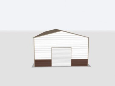 Keen's Buildings, 22x100x12 Metal Garage, KBG-1G2210012-1D1W