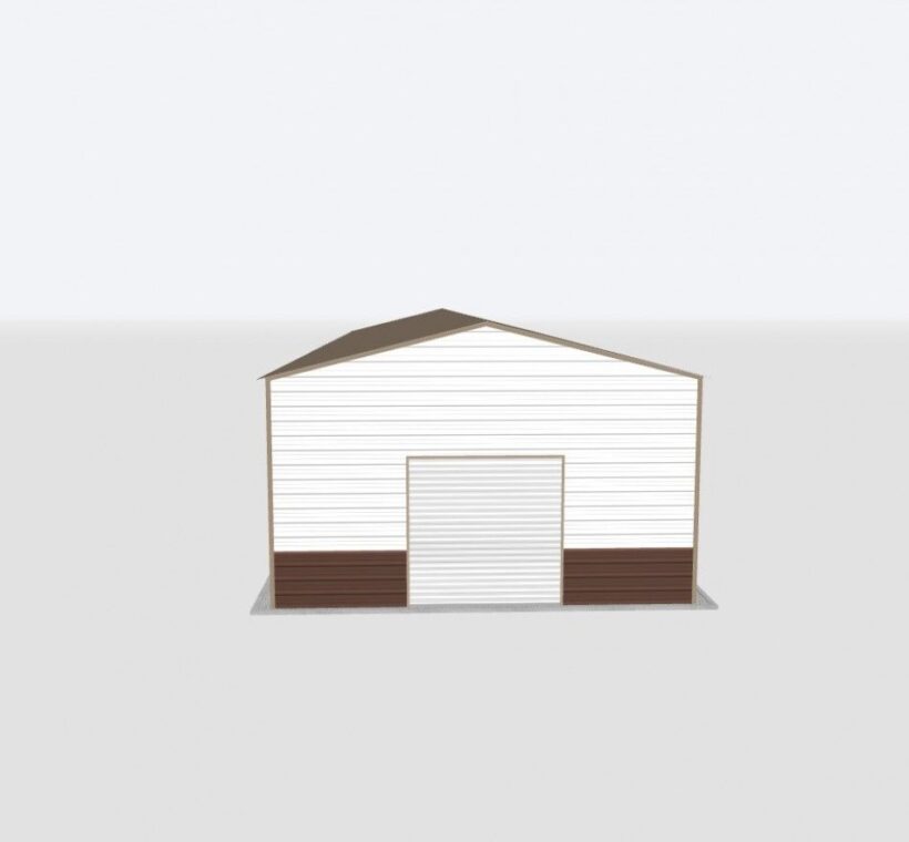 Keen'S Buildings, 22X100X12 Metal Garage, Kbg-1G2210012-1D1W