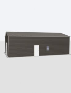 24x45x14 Metal Garage