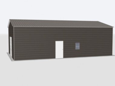 Keen's Buildings, 24x45x14 Metal Garage, KBG-1G244514-1D1W