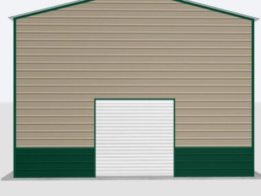 Keen's Buildings, 24x40x16 Metal Garage, KBG-1G244016-1D1W