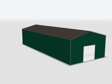 Keen's Buildings, 24x50x12 Metal Garage, KBG-1G245012-1D1W