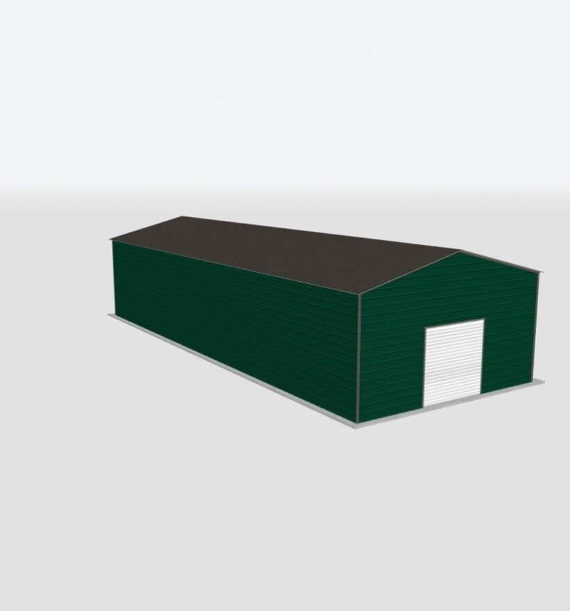 Keen'S Buildings, 24X65X12 Metal Garage, Kbg-1G246512-1D1W