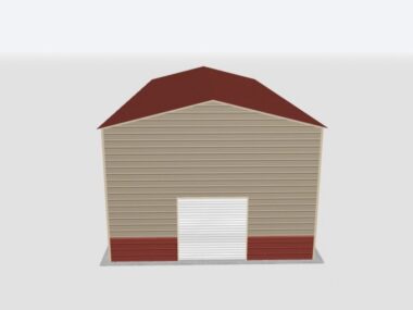 Keen's Buildings, 24x50x16 Metal Garage, KBG-1G245016-1D1W