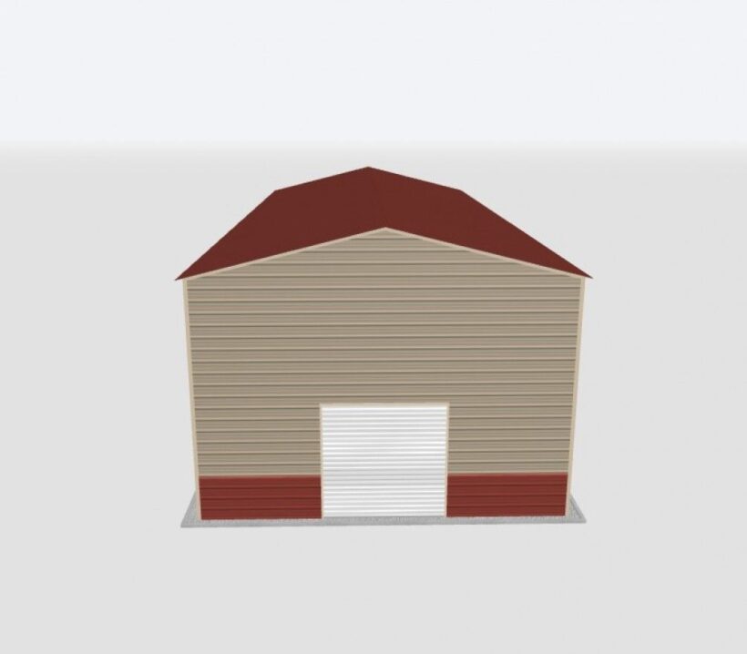 Keen'S Buildings, 24X60X14 Metal Garage, Kbg-1G246014-1D1W