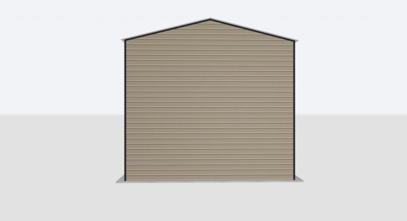 Keen'S Buildings, 24X90X20 2-Car Metal Garage, Kbg-2G249020-1D1W