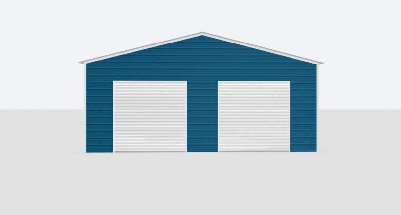 Keen'S Buildings, 26X20X10 2-Car Metal Garage, Kbg-2G262010-1D1W