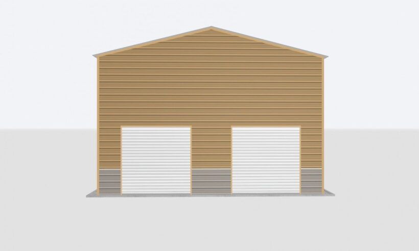 Keen'S Buildings, 26X80X16 Metal Garage/Workshop Installed, Kbg-1G268016-1D1W