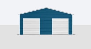 30x30x10 2-Car Metal Garage