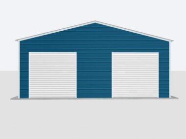 Keen's Buildings, 30x30x10 2-Car Metal Garage, KBG-2G303010-1D1W