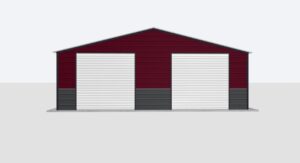 26x65x8 Metal Garage/Workshop Installed