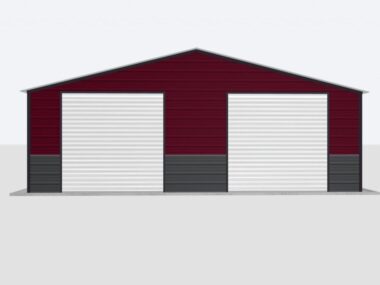Keen's Buildings, 26x40x8 Metal Garage/Workshop Installed, KBG-1G264008-1D1W