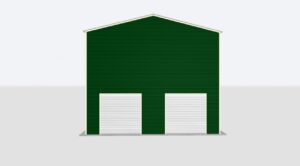 26x45x20 2-Car Metal Garage
