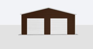 26x90x10 2-Car Metal Garage