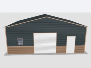 Keen's Buildings, 28x20x10 Metal Garage, KBG-1G282010-1D1W