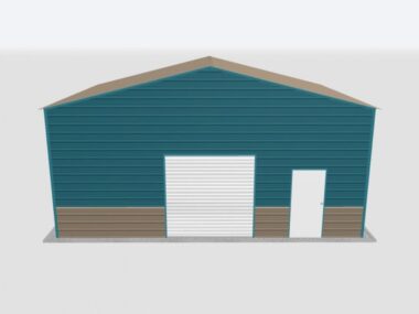Keen's Buildings, 28x20x12 Metal Garage, KBG-1G282012-1D1W