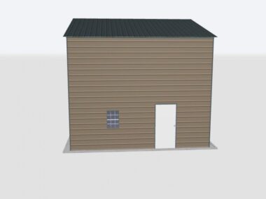 Keen's Buildings, 28x20x16 Metal Garage, KBG-1G282016-1D1W